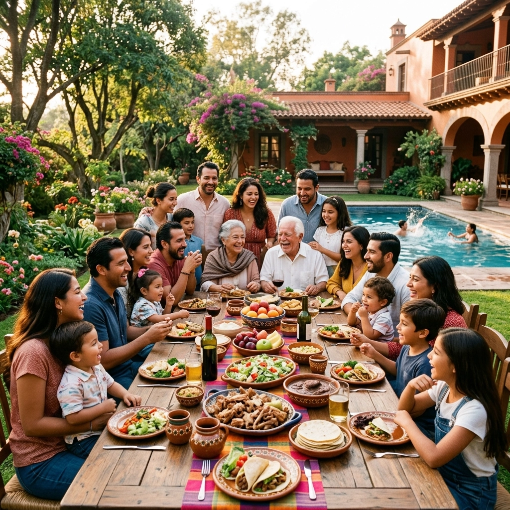 Family spending time together