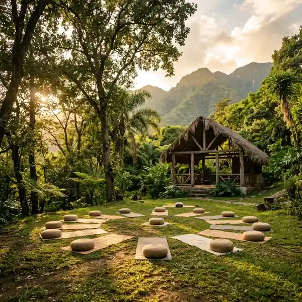 Espacio natural para retiros espirituales en Malinalco rodeado de montañas